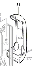 Poignée réf. 1 615 132 088 BOSCH